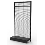Wall Bay - Wire Mesh Panels - Matte Black