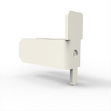 Queue Gondola - Top Cap - W1200 - Pearl White