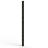 Post - Upright - H2100XW90XD72 - Pallet Rack Post - Coffin Hole - Matte Black