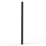 Post - Upright - H2400XW90XD72 - Pallet Rack Post - Coffin Hole - Matte Black