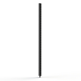Post - Wall Bay - H1600 - Single Post - NO LEG - w/. Fixing Points - Matte Black